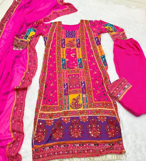 Fully Stitched Muslin Cotton Suit Set For Women