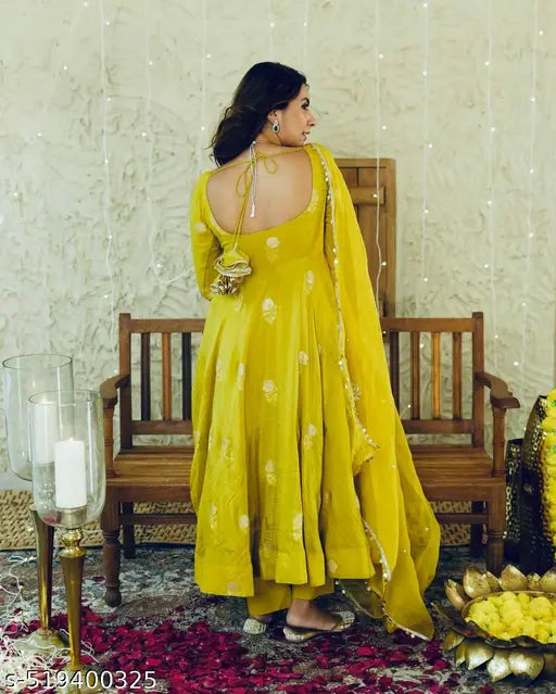 NEW ANARKALI GOWN -PENT WITH DUPATTA