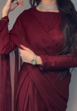 Berry Bliss Saree🍷✨