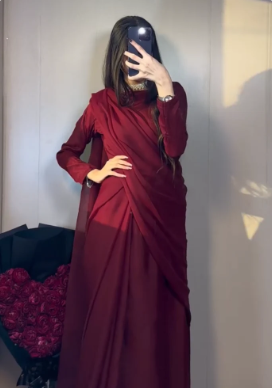 Berry Bliss Saree🍷✨